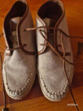 Michael Kors canvas woven booties